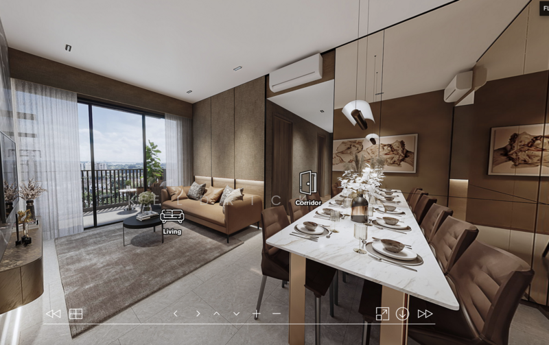 Lentor Modern, 3 Lentor Central, 3 Bedrooms, 1,109 sqft, Condominium For Sale, by Keldrick Tan, 60003925 - Living Room - PropertyGuru.com.sg