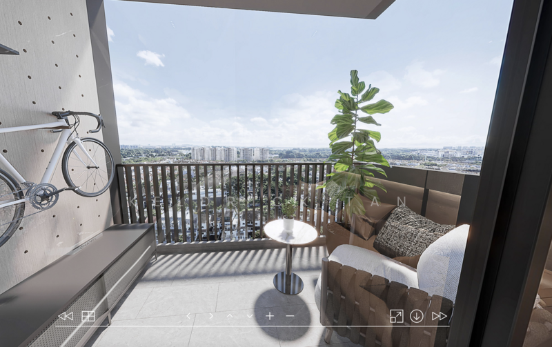 Lentor Modern, 3 Lentor Central, 3 Bedrooms, 1,109 sqft, Condominium For Sale, by Keldrick Tan, 60003925 - Balcony - PropertyGuru.com.sg