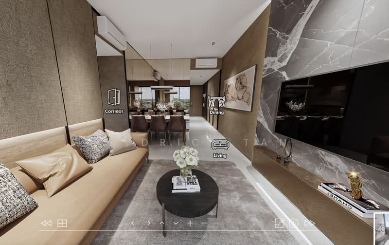 Lentor Modern, 3 Lentor Central, 3 Bedrooms, 1,109 sqft, Condominium For Sale, by Keldrick Tan, 60003925 - Living Room - PropertyGuru.com.sg