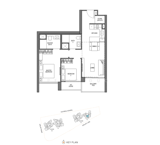 Seaside Residences, 10 Siglap Link, East Coast / Marine Parade, 2 Bedrooms, 764 sqft, Apartment For Sale, by Peric Guo, 60004418 - PropertyGuru.com.sg