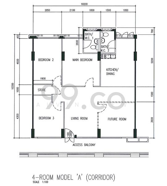 223 Choa Chu Kang Central, 223 Choa Chu Kang Central, 3 Bedrooms, 1,119 sqft, HDB Flat For Rent, by Alvin Liew, 60007199 - PropertyGuru.com.sg
