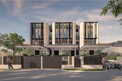 For Sale - Serangoon Garden brand new inter terrace with basement carpark and pool