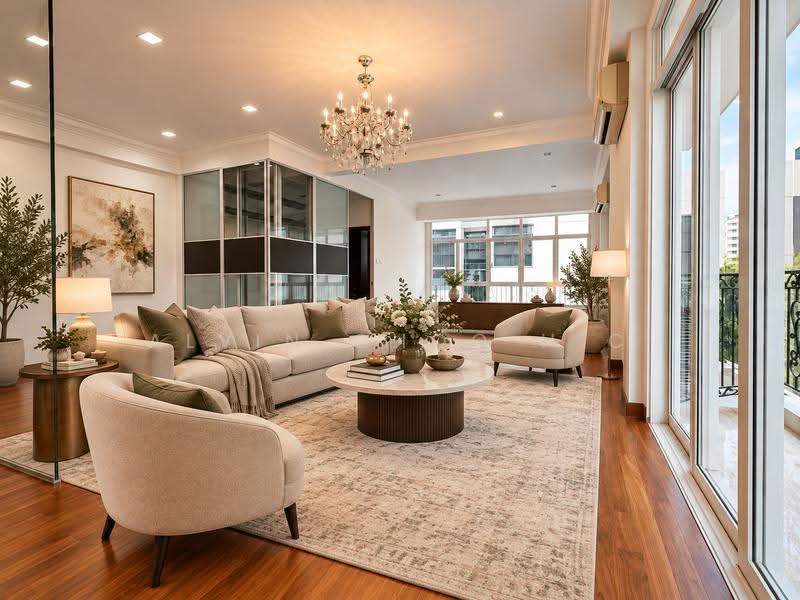 Lor 1 Realty Park, Realty Park. People's Garden, Hougang / Punggol / Sengkang, 6 Bedrooms, 5,524 sqft, Corner Terrace For Sale, by Alvin Choo H.C, 60008063 - Living Room - PropertyGuru.com.sg