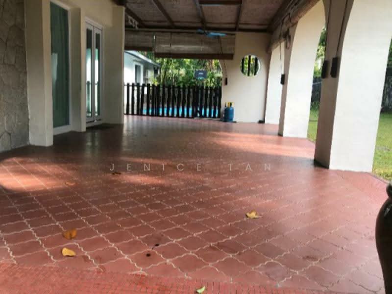 Charming Single-Storey Good Class Bungalow in Binjai Park — Rare Flat Land with Pool & Lush Gardens, Binjai Park, 4 Bedrooms, 5,000 sqft, Good Class Bungalow For Sale, by Jenice Tan, 60010145 - Exterior - PropertyGuru.com.sg