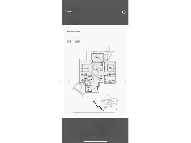 Avenue South Residence, 1 Silat Avenue, 2 Bedrooms, 689 sqft, Condominium For Sale, by April Tai, 60010536 - PropertyGuru.com.sg