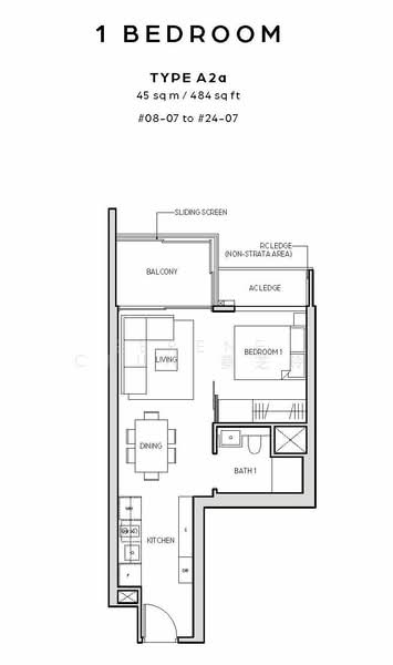 Midtown Bay, 120 Beach Road, 1 Bedroom, 409 sqft, Condominium For Sale, by Serene Chua 蔡芝玲, 60011016 - PropertyGuru.com.sg