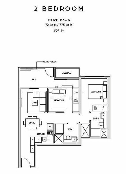 Midtown Bay, 120 Beach Road, 2 Bedrooms, 743 sqft, Condominium For Sale, by Serene Chua 蔡芝玲, 60011029 - PropertyGuru.com.sg