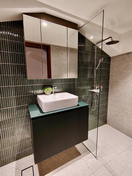 Modern attached bathroom