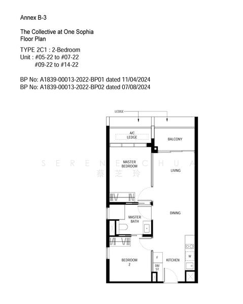 The Collective At One Sophia, 1A Sophia Road, 2 Bedrooms, 764 sqft, Condominium For Sale, by Serene Chua 蔡芝玲, 60012694 - PropertyGuru.com.sg