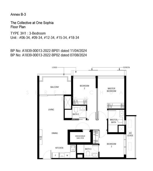 The Collective At One Sophia, 1A Sophia Road, 3 Bedrooms, 1,023 sqft, Condominium For Sale, by Serene Chua 蔡芝玲, 60012698 - PropertyGuru.com.sg