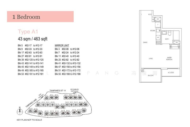 Treasure at Tampines, 7 Tampines Lane, 1 Bedroom, 463 sqft, Condominium For Rent, by Galvin Pang 冯俊国, 60013648 - PropertyGuru.com.sg