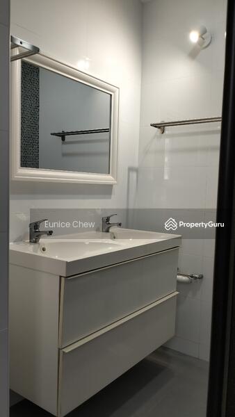 bathroom with duo sink