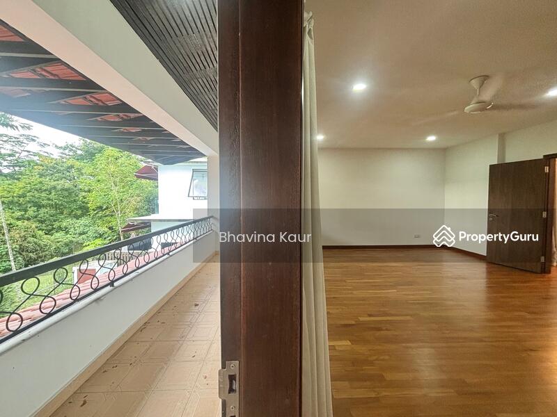 Master bedroom with attached balcony