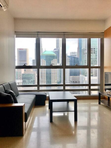 The Clift, 21 McCallum Street, 1 Bedroom, 527 sqft, Apartment For Rent, by Alex Khoo, 60014925 - Living Room - PropertyGuru.com.sg