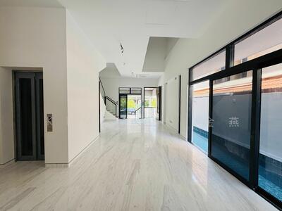 For Sale - Brand New & Freehold Semi-D, 4 levels with Lift, Swimming Pool, 6+1 bedrooms