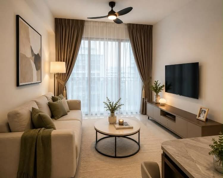 Pasir Ris 8, 14 Pasir Ris Drive 8, 2 Bedrooms, 710 sqft, Condominium For Sale, by Priscilla Hoe, 60017172 - Pragmatic design of living hall - PropertyGuru.com.sg