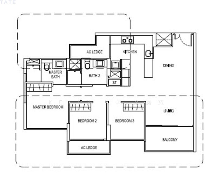J Gateway, , 3 Bedrooms, 947 sqft, Condominium For Rent, by Kelly Yu 余奕葹, 60018241 - PropertyGuru.com.sg