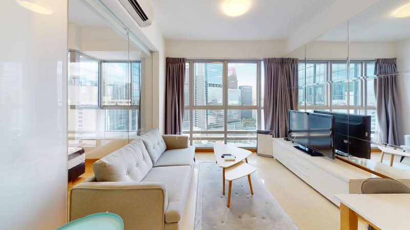 The Clift, 21 McCallum Street, 1 Bedroom, 495 sqft, Apartment For Sale, by Joseph Khoo, 60018289 - Living Room - PropertyGuru.com.sg