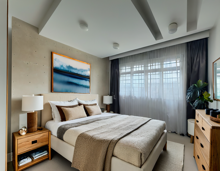 AI Rendered Bedroom Colour Scheme