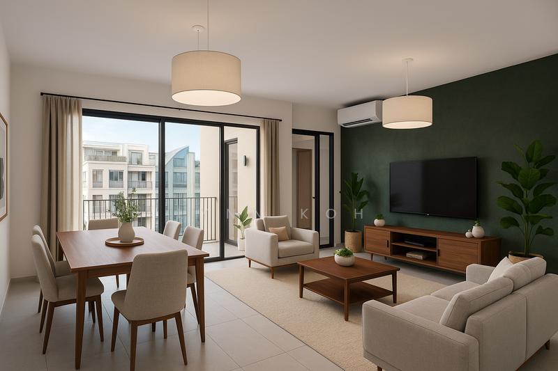 Living Dining Room - Illustration 