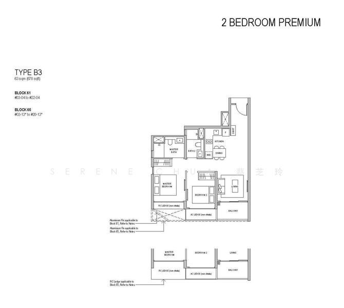 Bloomsbury Residences, 61 Media Circle, 2 Bedrooms, 678 sqft, Apartment For Sale, by Serene Chua 蔡芝玲, 60021500 - PropertyGuru.com.sg
