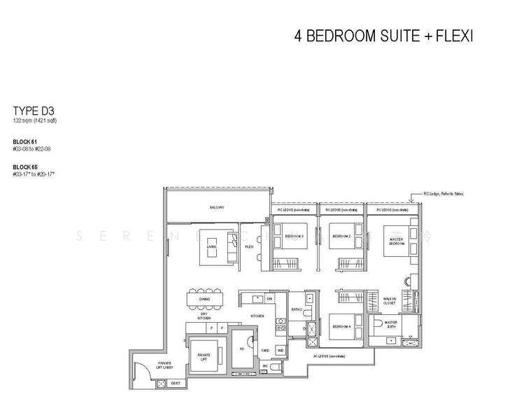 Bloomsbury Residences, 61 Media Circle, 4 Bedrooms, 1,421 sqft, Apartment For Sale, by Serene Chua 蔡芝玲, 60021552 - PropertyGuru.com.sg