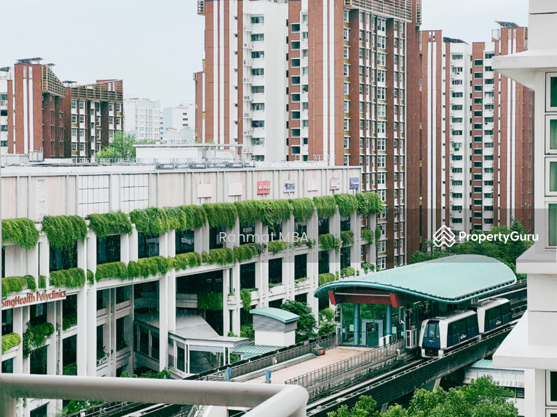 Zoom in view of LRT station from kitchen