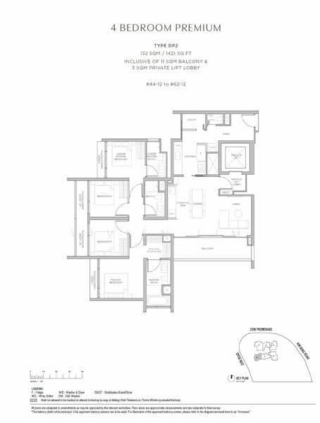 Promenade Peak, 1 Zion Road, 4 Bedrooms, 1,420 sqft, Condominium For Sale, by Vivien Lim, 60026063 - PropertyGuru.com.sg