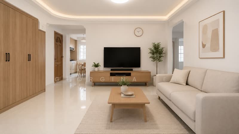 101 Serangoon North Avenue 1, 101 Serangoon North Avenue 1, 3 Bedrooms, 979 sqft, HDB Flat For Sale, by Georgina Tey, 60026910 - Living Room - PropertyGuru.com.sg