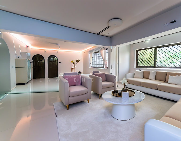 virtual staged living room