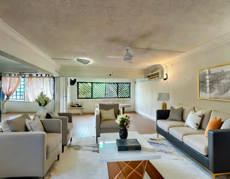 Rare Executive Apartment Original condition Near Braddell MRT, , 4 Bedrooms, 1,571 sqft, HDB Flat For Sale, by Elizabeth Lim, 60027874 - Living Room - PropertyGuru.com.sg