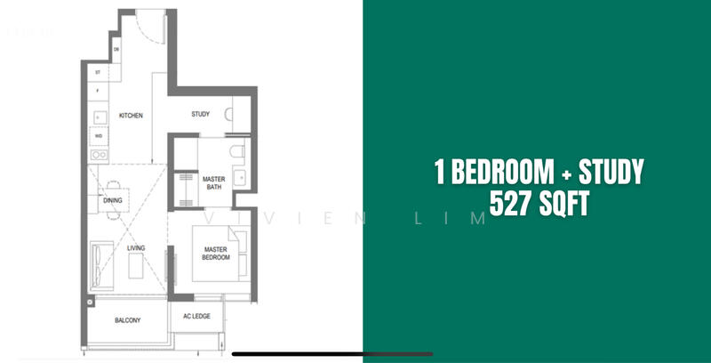 River Green, 11 River Valley Road, 1 Bedroom, 420 sqft, Condominium For Sale, by Vivien Lim, 60027944 - PropertyGuru.com.sg