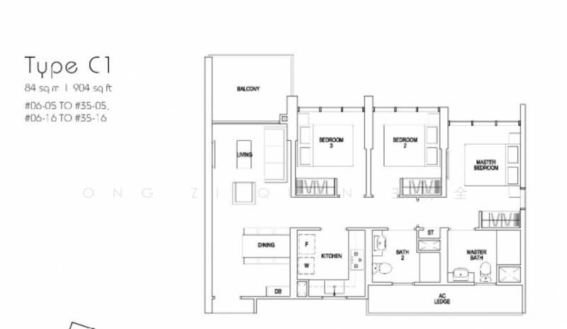 Parc Riviera, 101 West Coast Vale, 3 Bedrooms, 904 sqft, Condominium For Rent, by Ong Zi Quan 王梓全, 60028423 - PropertyGuru.com.sg