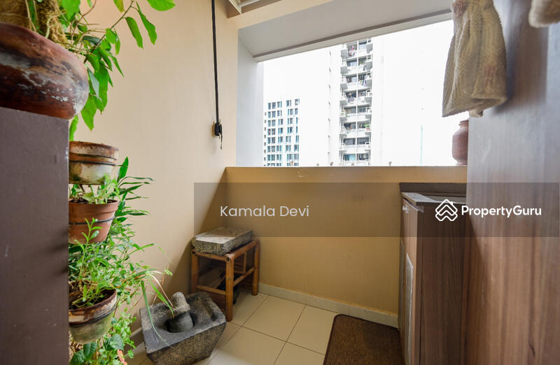 Balcony cum dry kitchen area