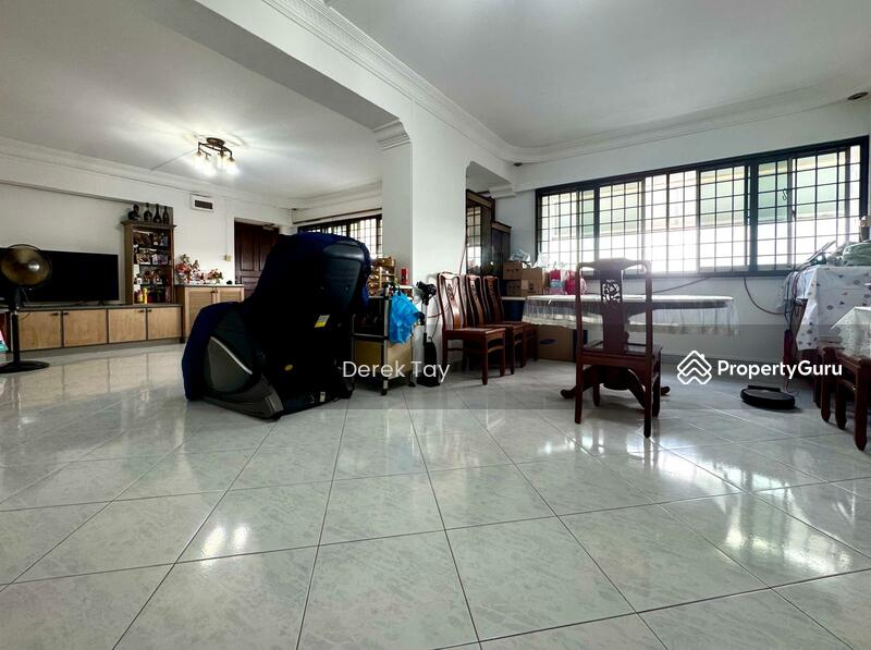 Living and separate dining area