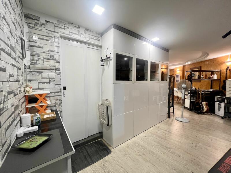 Hallway with Removable Cabinets