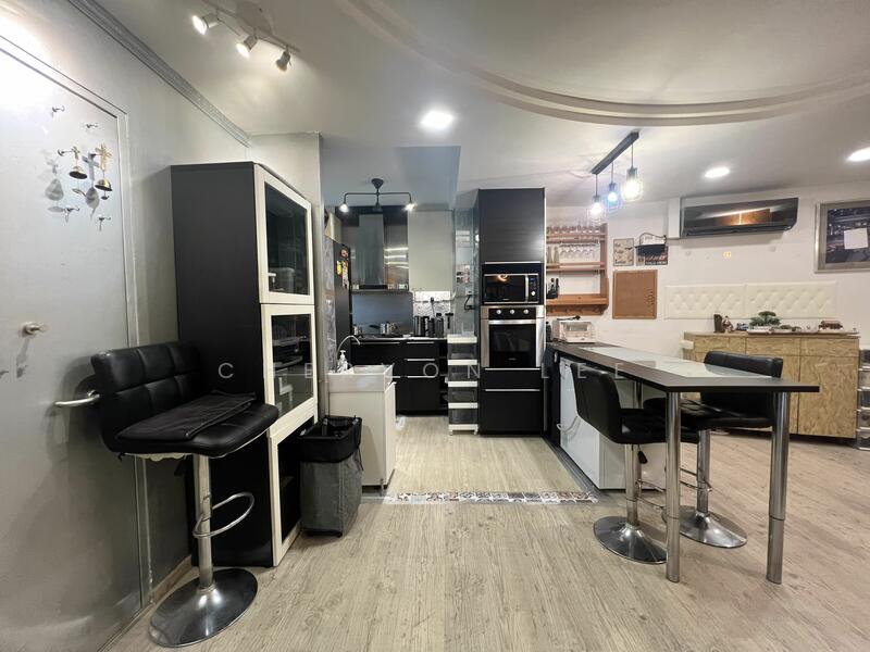 Entrance to Kitchen with Bar Counter