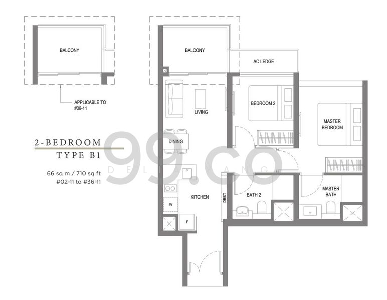 Twin VEW, 91 West Coast Vale, 2 Bedrooms, 710 sqft, Condominium For Rent, by Delia Yang, 60034441 - PropertyGuru.com.sg