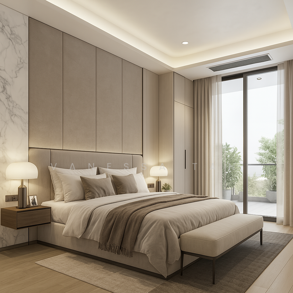 Rare 6,800sf Inter-Terrace in D16 | 5 Beds All Ensuite | 3 Living Areas, Upper East Coast, Simpang Bedok, Tanah Merah MRT, Limau estate, Jalan Tanjong, Jalan Angin Laut, Tanah Merah Kechil Road, Jalan Limau Kasturi, Sea Breeze Avenue, Jalan Limau Nipis, Sea Breeze Road, Jalan Keris, Jalan Buloh Perindu, and Jalan Sayang, Bedok / Upper East Coast, 5 Bedrooms, 6,800 sqft, Terraced House For Sale, by Vanessa Tan, 60034583 - Master Bedroom - PropertyGuru.com.sg