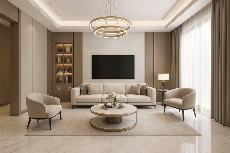 Rare 6,800sf Inter-Terrace in D16 | 5 Beds All Ensuite | 3 Living Areas, Upper East Coast, Simpang Bedok, Tanah Merah MRT, Limau estate, Jalan Tanjong, Jalan Angin Laut, Tanah Merah Kechil Road, Jalan Limau Kasturi, Sea Breeze Avenue, Jalan Limau Nipis, Sea Breeze Road, Jalan Keris, Jalan Buloh Perindu, and Jalan Sayang, Bedok / Upper East Coast, 5 Bedrooms, 6,800 sqft, Terraced House For Sale, by Vanessa Tan, 60034583 - Living Room - PropertyGuru.com.sg