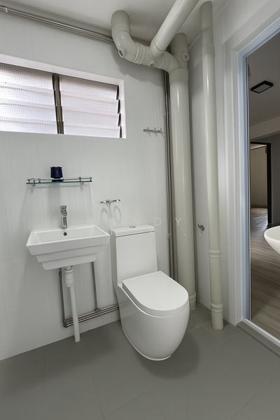 Bathroom at kitchen and 2nd bedroom