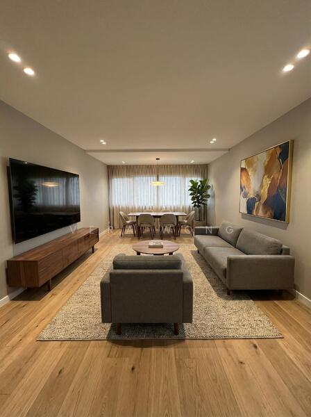 Staged Living and dining room 