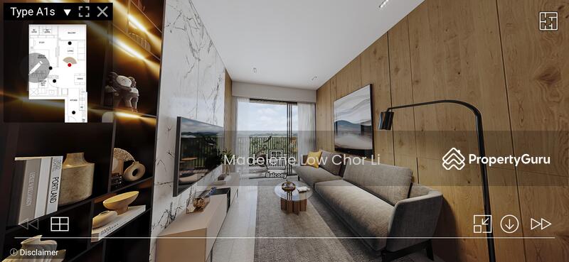 Living Room & Balcony