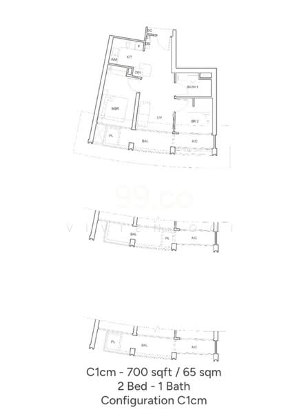 One Pearl Bank, 1 Pearl Bank, 2 Bedrooms, 700 sqft, Condominium For Rent, by Vivien Ooi, 60039334 - PropertyGuru.com.sg