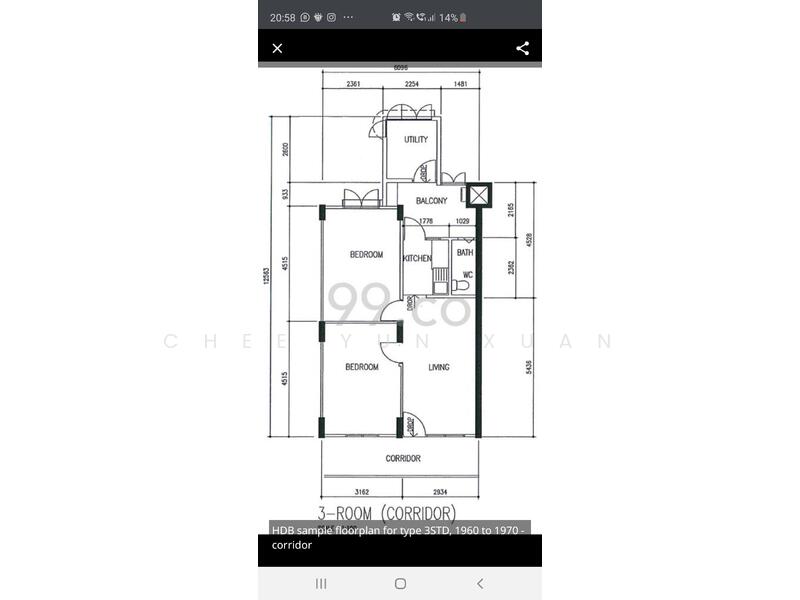 97 Jalan Dua, 97 Jalan Dua, 2 Bedrooms, 667 sqft, HDB Flat For Rent, by Chee Yun Xuan, 60042726 - PropertyGuru.com.sg
