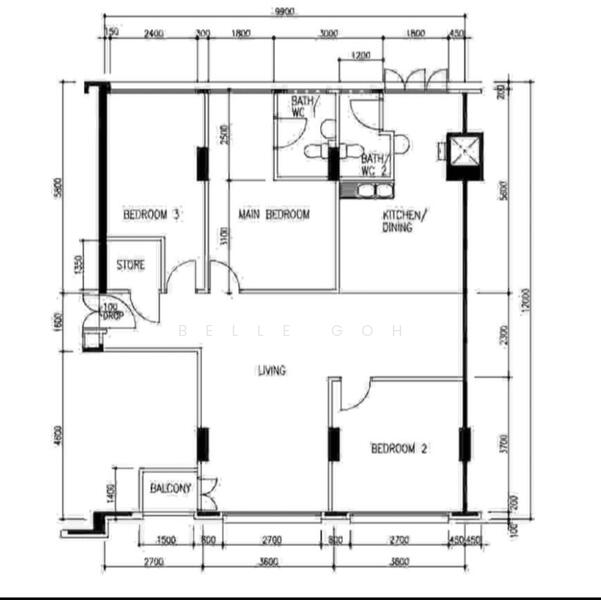 949 Jurong West Street 91, 949 Jurong West Street 91, 3 Bedrooms, 1,184 sqft, HDB Flat For Rent, by Belle Goh, 60043188 - PropertyGuru.com.sg