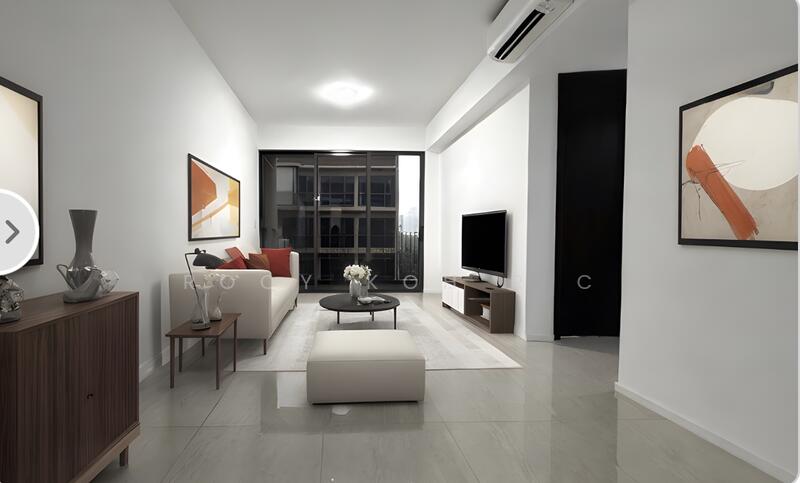 Living Room - Furnishings staged