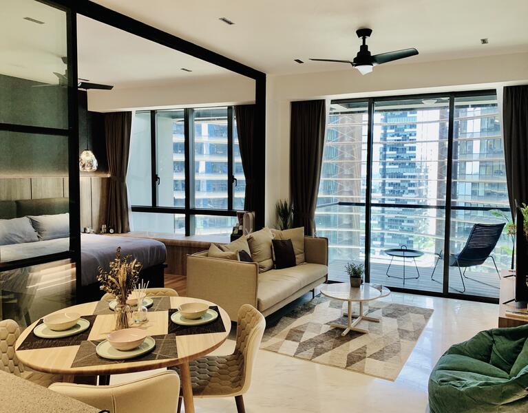 Marina One Residences, 23 Marina Way, 1 Bedroom, 689 sqft, Condominium For Rent, by Gladys Kee, 60046212 - Living Room - PropertyGuru.com.sg