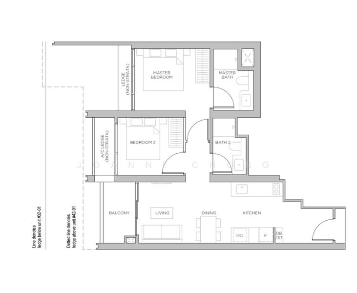 Promenade Peak, 1 Zion Road, 2 Bedrooms, 689 sqft, Condominium For Sale, by Joanne Chong, 60047506 - PropertyGuru.com.sg
