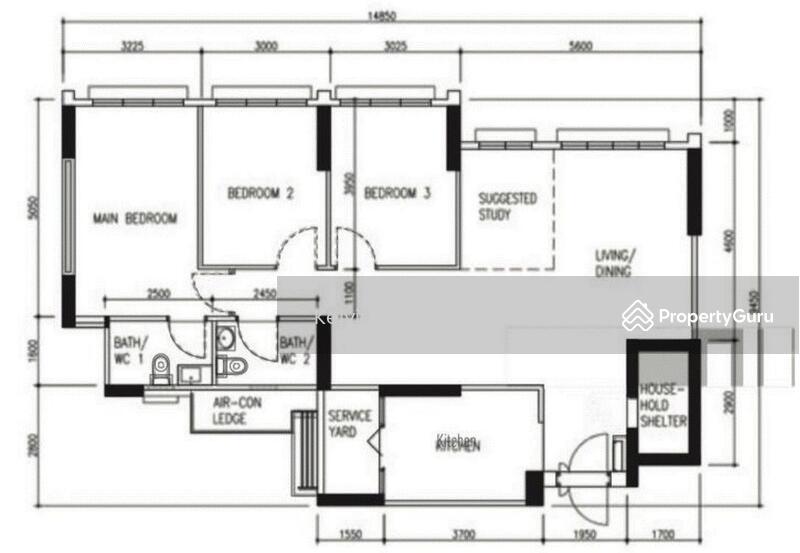 5-Room HDB (5I), 1216 sqft